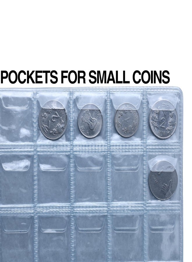 SPS Coin Collection Album - 240 Pockets | Holds Small & Large Coins | 14 Sheets | Premium Storage for Collectors | Black - Image 5